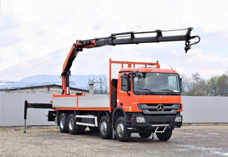 Mercedes-Benz ACTROS 3241 - شاحنات مسطحة, شاحنة كرين: صورة 1 Mercedes-Benz ACTROS 3241 - شاحنات مسطحة, شاحنة كرين: صورة 1