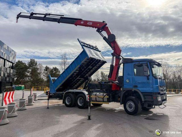 Mercedes-Benz ACTROS 3341 6x6 HMF 4220 K4 CRANE KIPPER - شاحنة قلاب, شاحنة كرين: صورة 1 Mercedes-Benz ACTROS 3341 6x6 HMF 4220 K4 CRANE KIPPER - شاحنة قلاب, شاحنة كرين: صورة 1
