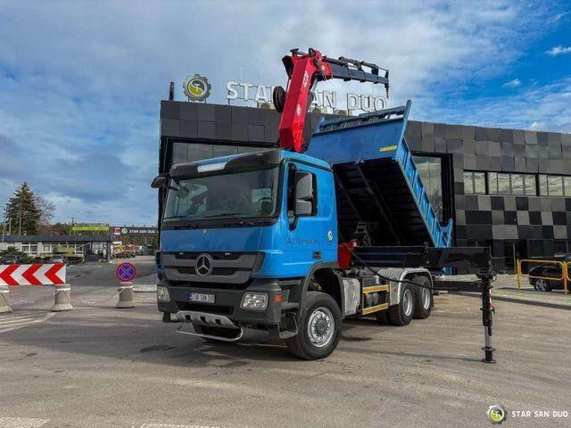 Mercedes-Benz ACTROS 3341 6x6 HMF 4220 K4 CRANE KIPPER - شاحنة قلاب, شاحنة كرين: صورة 5 Mercedes-Benz ACTROS 3341 6x6 HMF 4220 K4 CRANE KIPPER - شاحنة قلاب, شاحنة كرين: صورة 5
