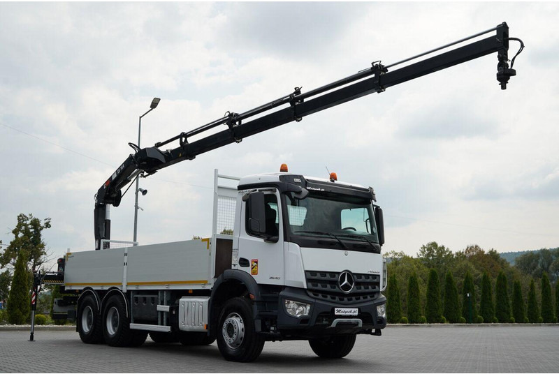 Mercedes-Benz / AROCS 2640 / 6x4 / SKRZYNIOWY - 6,5 M / HDS HIAB XS 144 / wysó - شاحنات مسطحة, شاحنة كرين: صورة 1 Mercedes-Benz / AROCS 2640 / 6x4 / SKRZYNIOWY - 6,5 M / HDS HIAB XS 144 / wysó - شاحنات مسطحة, شاحنة كرين: صورة 1