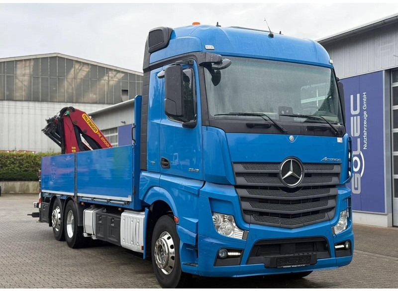 Mercedes-Benz Actros 2545 - Flatbed + crane 6x2 - شاحنات مسطحة, شاحنة كرين: صورة 2 Mercedes-Benz Actros 2545 - Flatbed + crane 6x2 - شاحنات مسطحة, شاحنة كرين: صورة 2
