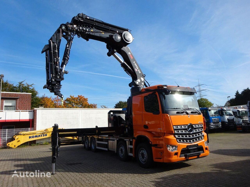 Mercedes-Benz Arocs 3751 - Flatbed+crane - شاحنات مسطحة, شاحنة كرين: صورة 4 Mercedes-Benz Arocs 3751 - Flatbed+crane - شاحنات مسطحة, شاحنة كرين: صورة 4