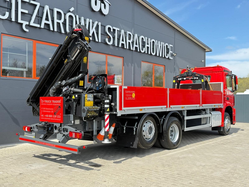 Mercedes-Benz Arocs Actros 2532 / E6 / 6x2 / skrzynia + żuraw Palfinger / budo - شاحنات مسطحة, شاحنة كرين: صورة 5 Mercedes-Benz Arocs Actros 2532 / E6 / 6x2 / skrzynia + żuraw Palfinger / budo - شاحنات مسطحة, شاحنة كرين: صورة 5