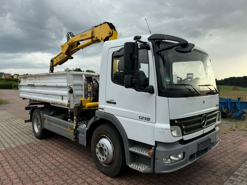 Mercedes-Benz Atego 1218 Meiller Kipper / Kran / Greifer - شاحنة قلاب, شاحنة كرين: صورة 1 Mercedes-Benz Atego 1218 Meiller Kipper / Kran / Greifer - شاحنة قلاب, شاحنة كرين: صورة 1