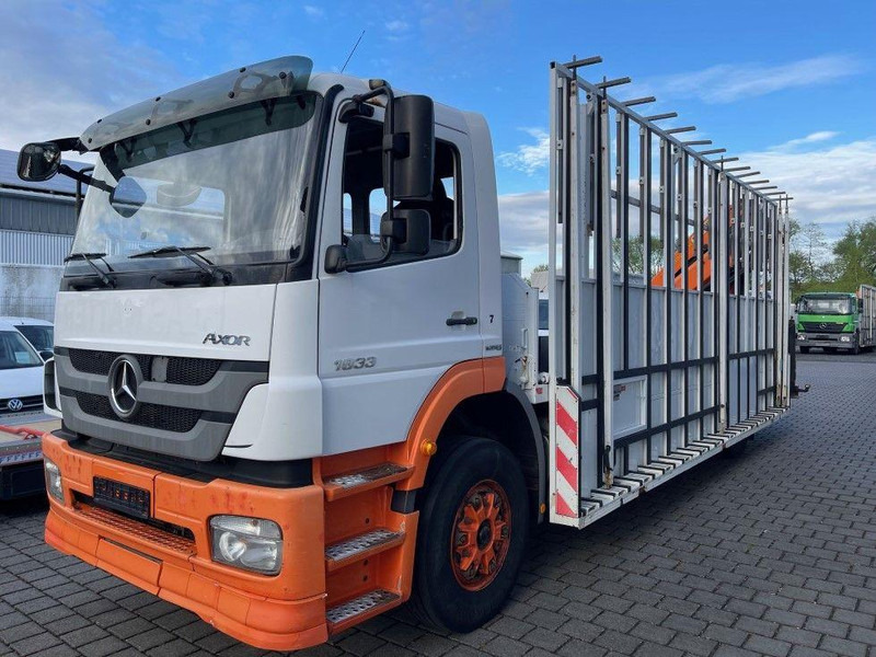 Mercedes-Benz Axor 1833 - شاحنات مسطحة, شاحنة كرين: صورة 1 Mercedes-Benz Axor 1833 - شاحنات مسطحة, شاحنة كرين: صورة 1