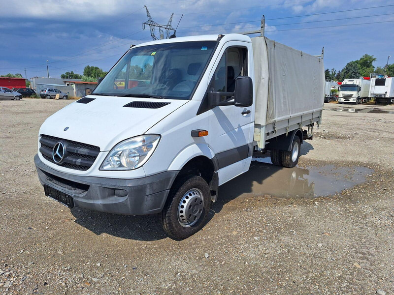 Mercedes-Benz Sprinter 519 CDi 4x4 - Pritsche+Plane - شاحنة ستارة جانبية: صورة 2 Mercedes-Benz Sprinter 519 CDi 4x4 - Pritsche+Plane - شاحنة ستارة جانبية: صورة 2