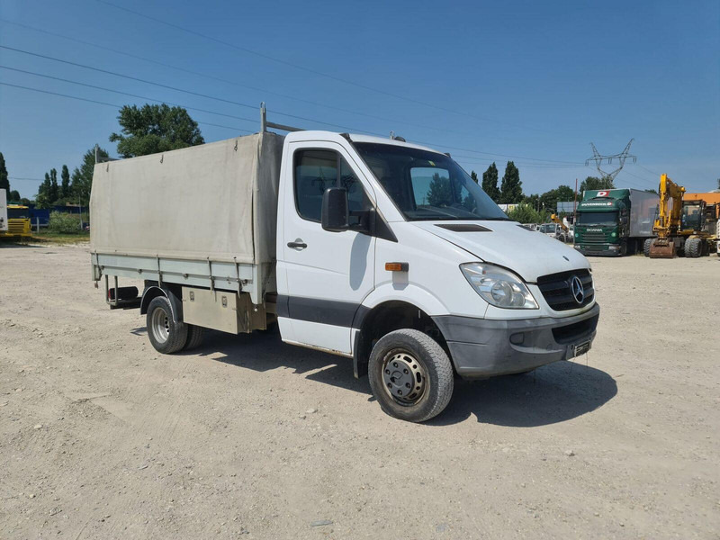 Mercedes-Benz Sprinter 519 CDi 4x4x - Pritsche+Plane - شاحنة ستارة جانبية: صورة 1 Mercedes-Benz Sprinter 519 CDi 4x4x - Pritsche+Plane - شاحنة ستارة جانبية: صورة 1