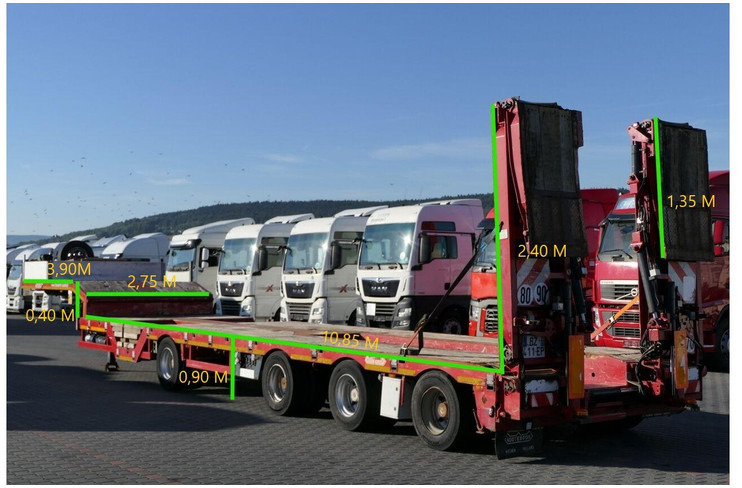 Nooteboom NISKOPODWOZIE LAWETA / 4 OSIOWA / DMC: 73500 KG / NAJAZDY HYDRAU - عربة منخفضة مسطحة نصف مقطورة: صورة 2 Nooteboom NISKOPODWOZIE LAWETA / 4 OSIOWA / DMC: 73500 KG / NAJAZDY HYDRAU - عربة منخفضة مسطحة نصف مقطورة: صورة 2