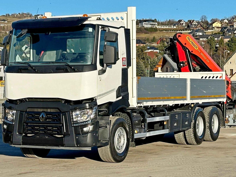Renault C 380 *PRITSCHE 6,80m * PK 18002-EH C + FUNK*6x4 - شاحنات مسطحة, شاحنة كرين: صورة 4 Renault C 380 *PRITSCHE 6,80m * PK 18002-EH C + FUNK*6x4 - شاحنات مسطحة, شاحنة كرين: صورة 4
