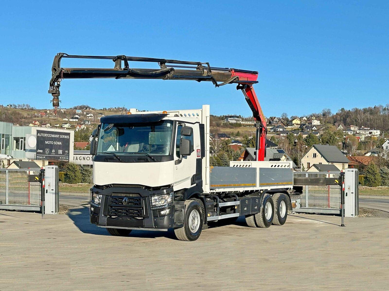 Renault C 380 *PRITSCHE 6,80m * PK 18002-EH C + FUNK*6x4 - شاحنات مسطحة, شاحنة كرين: صورة 2 Renault C 380 *PRITSCHE 6,80m * PK 18002-EH C + FUNK*6x4 - شاحنات مسطحة, شاحنة كرين: صورة 2