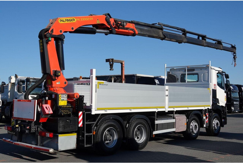 Renault C 430 / 8x4 / SKRZYNIOWY 7 M + HDS PALFINGER 33002 -wysów: 14,5 - شاحنات مسطحة, شاحنة كرين: صورة 4 Renault C 430 / 8x4 / SKRZYNIOWY 7 M + HDS PALFINGER 33002 -wysów: 14,5 - شاحنات مسطحة, شاحنة كرين: صورة 4