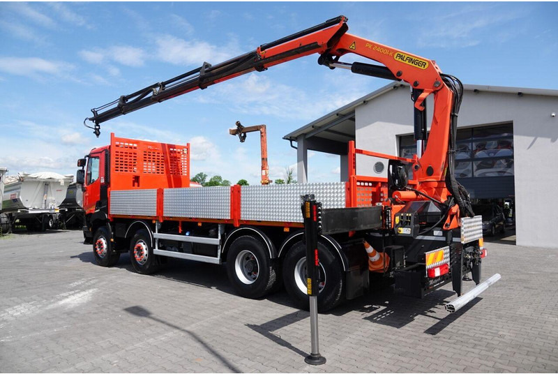 Renault C 430 / 8x4 / SKRZYNIOWY 7 M + HDS PALFINGER PK 24001-K C / WYSÓ - شاحنات مسطحة, شاحنة كرين: صورة 5 Renault C 430 / 8x4 / SKRZYNIOWY 7 M + HDS PALFINGER PK 24001-K C / WYSÓ - شاحنات مسطحة, شاحنة كرين: صورة 5