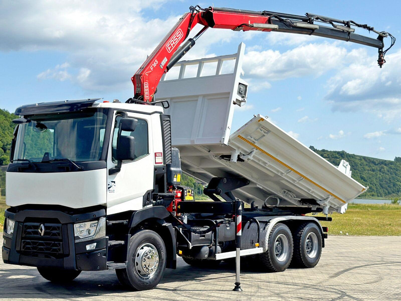 Renault C 430 * FASSI F165A.0.23 + FUNK * 6x4 - شاحنة قلاب, شاحنة كرين: صورة 3 Renault C 430 * FASSI F165A.0.23 + FUNK * 6x4 - شاحنة قلاب, شاحنة كرين: صورة 3
