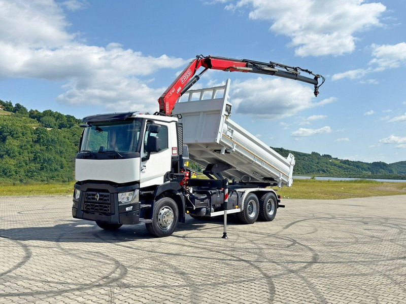 Renault C 430 * FASSI F165A.0.23 + FUNK * 6x4 - شاحنة قلاب, شاحنة كرين: صورة 2 Renault C 430 * FASSI F165A.0.23 + FUNK * 6x4 - شاحنة قلاب, شاحنة كرين: صورة 2