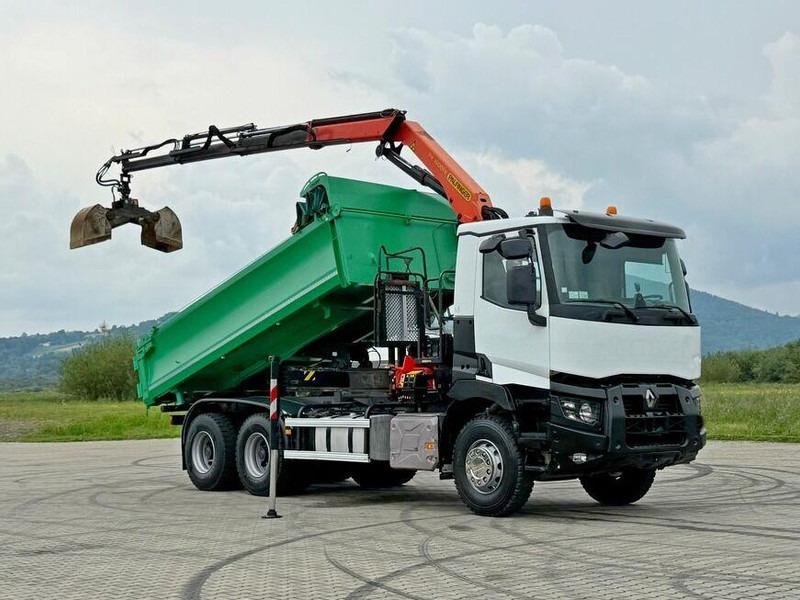 Renault C 430 *KIPPER 5,10 m + PK 16001 - K B* 6x4 - شاحنة قلاب, شاحنة كرين: صورة 2 Renault C 430 *KIPPER 5,10 m + PK 16001 - K B* 6x4 - شاحنة قلاب, شاحنة كرين: صورة 2