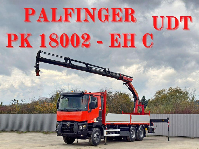Renault C430 * PALFINGER PK 18002 - EHC + FUNK/ 6x4 - شاحنات مسطحة, شاحنة كرين: صورة 3 Renault C430 * PALFINGER PK 18002 - EHC + FUNK/ 6x4 - شاحنات مسطحة, شاحنة كرين: صورة 3