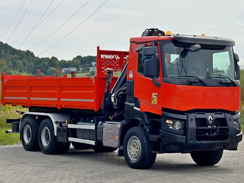 Renault K 380 * HIAB 144 BS - 3 HIDUO + FUNK * 6x4 * TOP - شاحنة قلاب, شاحنة كرين: صورة 4 Renault K 380 * HIAB 144 BS - 3 HIDUO + FUNK * 6x4 * TOP - شاحنة قلاب, شاحنة كرين: صورة 4