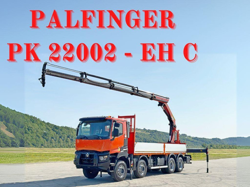 Renault K 430 * PK 22002 - EH C+ FUNK * 8x4 - شاحنات مسطحة, شاحنة كرين: صورة 1 Renault K 430 * PK 22002 - EH C+ FUNK * 8x4 - شاحنات مسطحة, شاحنة كرين: صورة 1