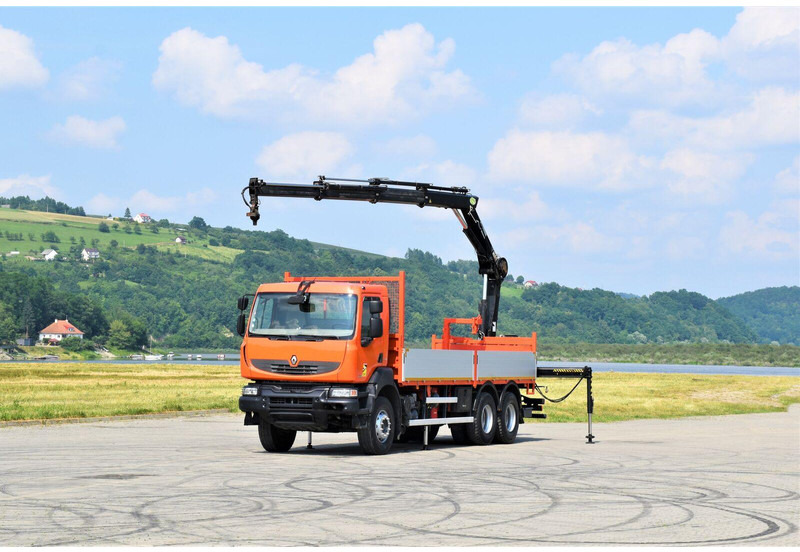 Renault KERAX 410 * HIAB 144 B-3 HIDUO / 6x4 * TOP - شاحنات مسطحة, شاحنة كرين: صورة 2 Renault KERAX 410 * HIAB 144 B-3 HIDUO / 6x4 * TOP - شاحنات مسطحة, شاحنة كرين: صورة 2