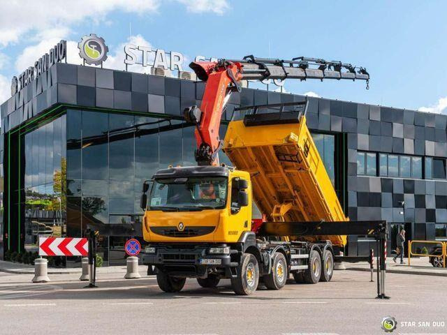 Renault KERAX 450 8x4 PALFINGER PK 60002 Crane Tipper - شاحنة قلاب, شاحنة كرين: صورة 1 Renault KERAX 450 8x4 PALFINGER PK 60002 Crane Tipper - شاحنة قلاب, شاحنة كرين: صورة 1