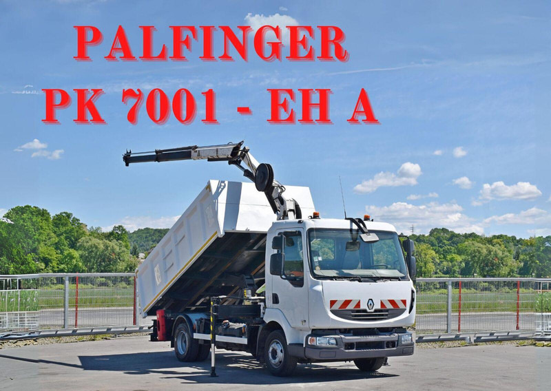 Renault MIDLUM 220 DXI - شاحنة قلاب, شاحنة كرين: صورة 1 Renault MIDLUM 220 DXI - شاحنة قلاب, شاحنة كرين: صورة 1