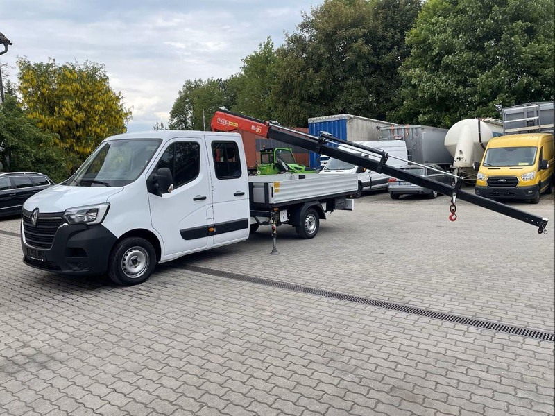 Renault Master Doka - Flatbed truck + crane - شاحنة مفتوحة, الشاحنات الصغيرة كابينة مزدوجة: صورة 1 Renault Master Doka - Flatbed truck + crane - شاحنة مفتوحة, الشاحنات الصغيرة كابينة مزدوجة: صورة 1
