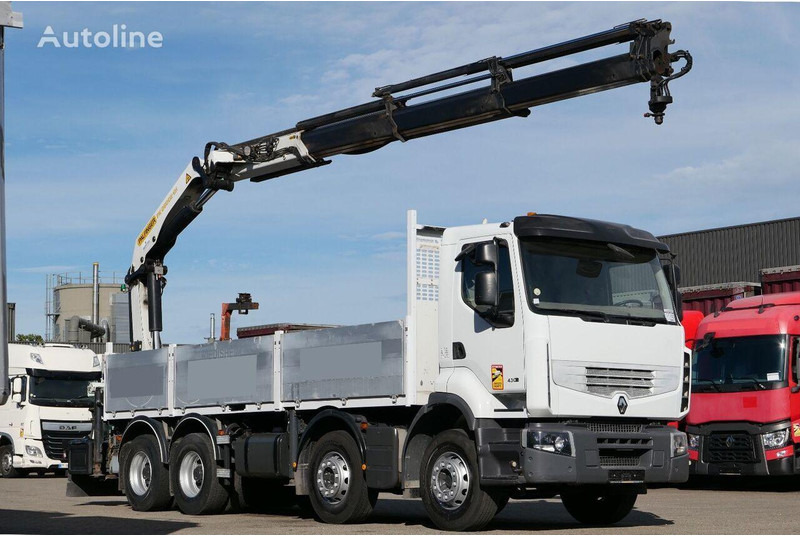 Renault Premium 430DXi - شاحنات مسطحة, شاحنة كرين: صورة 1 Renault Premium 430DXi - شاحنات مسطحة, شاحنة كرين: صورة 1
