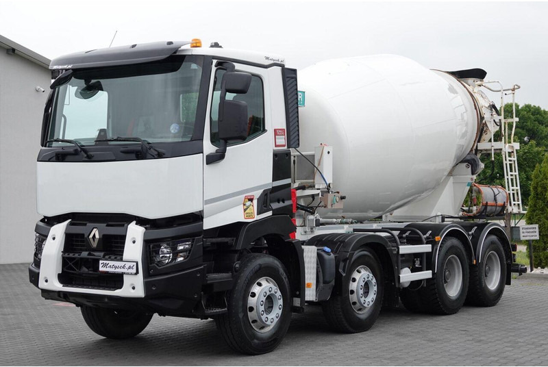 Renault T 460 / 8X4 / BETONOMIESZARKA / GRUSZKA 9M3 / IMER / ALUFELGI / - شاحنة خلاطة خرسانة: صورة 2 Renault T 460 / 8X4 / BETONOMIESZARKA / GRUSZKA 9M3 / IMER / ALUFELGI / - شاحنة خلاطة خرسانة: صورة 2