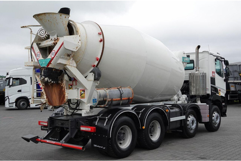 Renault T 460 / 8X4 / BETONOMIESZARKA / GRUSZKA 9M3 / IMER / ALUFELGI / - شاحنة خلاطة خرسانة: صورة 4 Renault T 460 / 8X4 / BETONOMIESZARKA / GRUSZKA 9M3 / IMER / ALUFELGI / - شاحنة خلاطة خرسانة: صورة 4