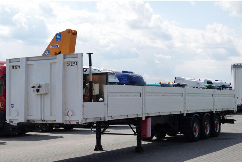 Samro NACZEPA BURTOWA / + HDS EFFER 95-3S - WYSÓW : 9 METRÓW / SPROWA - نصف مقطورة مسطحة: صورة 1 Samro NACZEPA BURTOWA / + HDS EFFER 95-3S - WYSÓW : 9 METRÓW / SPROWA - نصف مقطورة مسطحة: صورة 1