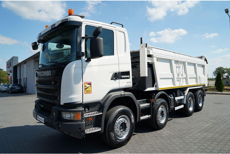 Scania G 410 / 8X4 / ZABUDOWA SAMOWYŁADOWCZA DO ASFALTU / 2X HYDROKLAPA - مدادة الأسفلت: صورة 2 Scania G 410 / 8X4 / ZABUDOWA SAMOWYŁADOWCZA DO ASFALTU / 2X HYDROKLAPA - مدادة الأسفلت: صورة 2