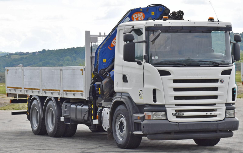 Scania G 420 - شاحنات مسطحة, شاحنة كرين: صورة 4 Scania G 420 - شاحنات مسطحة, شاحنة كرين: صورة 4