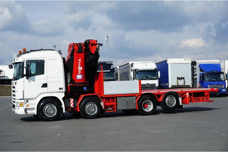 Scania G 480 / 8 X 2 / SKRZYNIOWY + HDS / HMF THOR - O K6 + JIB FJ 2000 - شاحنات مسطحة, شاحنة كرين: صورة 4 Scania G 480 / 8 X 2 / SKRZYNIOWY + HDS / HMF THOR - O K6 + JIB FJ 2000 - شاحنات مسطحة, شاحنة كرين: صورة 4