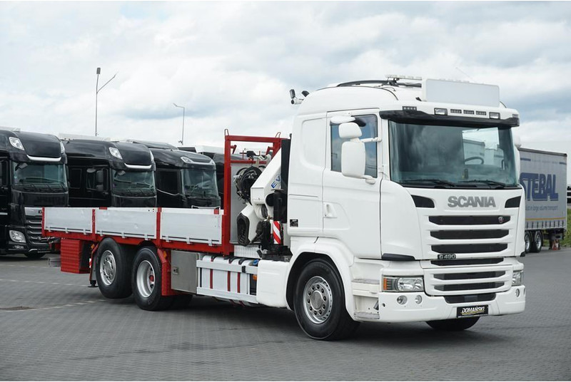 Scania G 490 / 6 X 2 / SKRZYNIOWY + HDS / HMF 3220 K7 / WYSIĘG 18,9 M - شاحنات مسطحة, شاحنة كرين: صورة 3 Scania G 490 / 6 X 2 / SKRZYNIOWY + HDS / HMF 3220 K7 / WYSIĘG 18,9 M - شاحنات مسطحة, شاحنة كرين: صورة 3