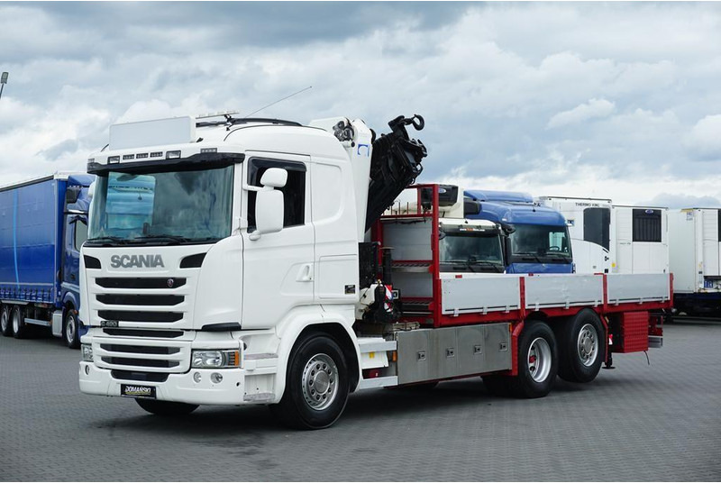 Scania G 490 / 6 X 2 / SKRZYNIOWY + HDS / HMF 3220 K7 / WYSIĘG 18,9 M - شاحنات مسطحة, شاحنة كرين: صورة 2 Scania G 490 / 6 X 2 / SKRZYNIOWY + HDS / HMF 3220 K7 / WYSIĘG 18,9 M - شاحنات مسطحة, شاحنة كرين: صورة 2