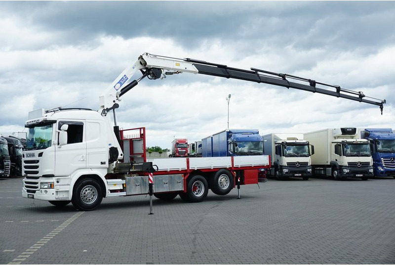 Scania G 490 / 6 X 2 / SKRZYNIOWY + HDS / HMF 3220 K7 / WYSIĘG 18,9 M - شاحنات مسطحة, شاحنة كرين: صورة 4 Scania G 490 / 6 X 2 / SKRZYNIOWY + HDS / HMF 3220 K7 / WYSIĘG 18,9 M - شاحنات مسطحة, شاحنة كرين: صورة 4