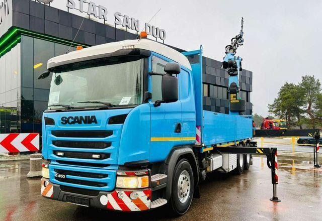 Scania G450 6x4 PALFINGER PK 42002 SH Fly Jib Crane - شاحنات مسطحة, شاحنة كرين: صورة 4 Scania G450 6x4 PALFINGER PK 42002 SH Fly Jib Crane - شاحنات مسطحة, شاحنة كرين: صورة 4
