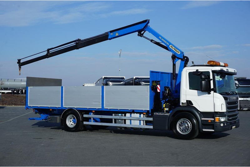 Scania P 250 / ACC / SKRZYNIOWY + HDS + WINDA / PALFINGER PK 12 002 - E - شاحنات مسطحة, شاحنة كرين: صورة 4 Scania P 250 / ACC / SKRZYNIOWY + HDS + WINDA / PALFINGER PK 12 002 - E - شاحنات مسطحة, شاحنة كرين: صورة 4