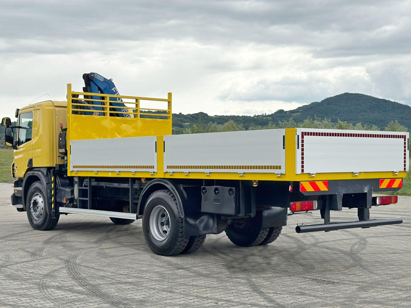 شاحنات مسطحة, شاحنة كرين Scania P 270 * FASSI F110A.23 + FUNK * TOPZUSTAND: صورة 7