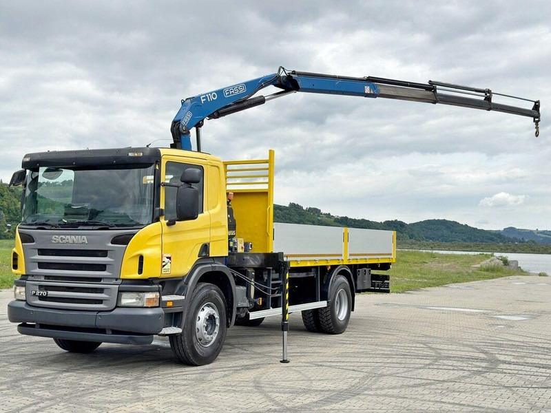 Scania P 270 * FASSI F110A.23 + FUNK * TOPZUSTAND - شاحنات مسطحة, شاحنة كرين: صورة 2 Scania P 270 * FASSI F110A.23 + FUNK * TOPZUSTAND - شاحنات مسطحة, شاحنة كرين: صورة 2