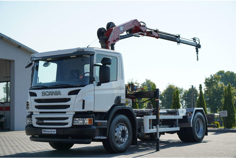 Scania P 280 / 4X2 / SIŁOWNIK DO WYWROTU / + HDS HMF 635 / UDŹWIG 1 500 - شاحنة قلاب: صورة 1 Scania P 280 / 4X2 / SIŁOWNIK DO WYWROTU / + HDS HMF 635 / UDŹWIG 1 500 - شاحنة قلاب: صورة 1