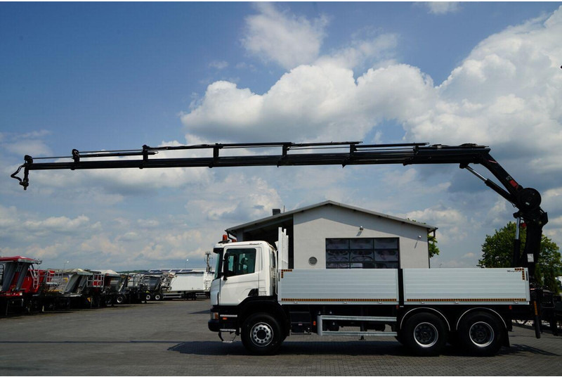 Scania P 360 / 6X4 / SKRZYNIOWY 4.85 + HDS HIAB 211 E-6 HIDUO / UDŹWIG - شاحنات مسطحة, شاحنة كرين: صورة 5 Scania P 360 / 6X4 / SKRZYNIOWY 4.85 + HDS HIAB 211 E-6 HIDUO / UDŹWIG - شاحنات مسطحة, شاحنة كرين: صورة 5