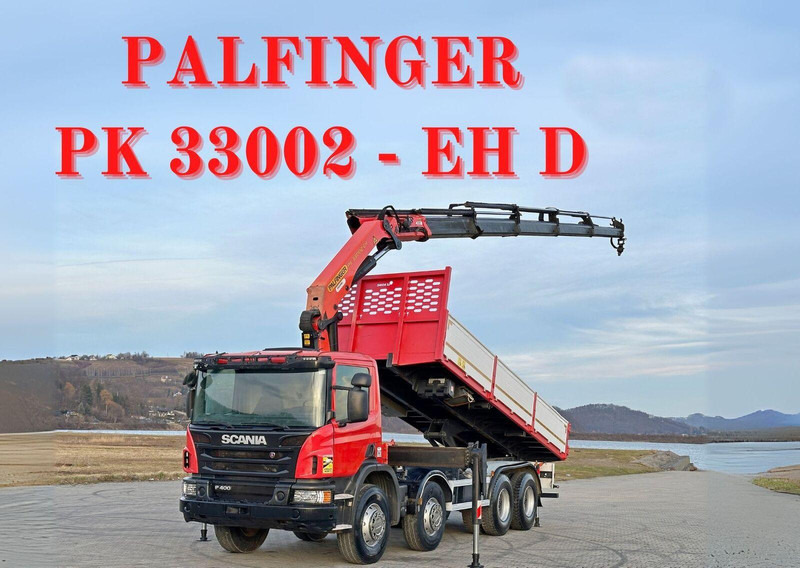 Scania P 400 - شاحنة قلاب, شاحنة كرين: صورة 1 Scania P 400 - شاحنة قلاب, شاحنة كرين: صورة 1