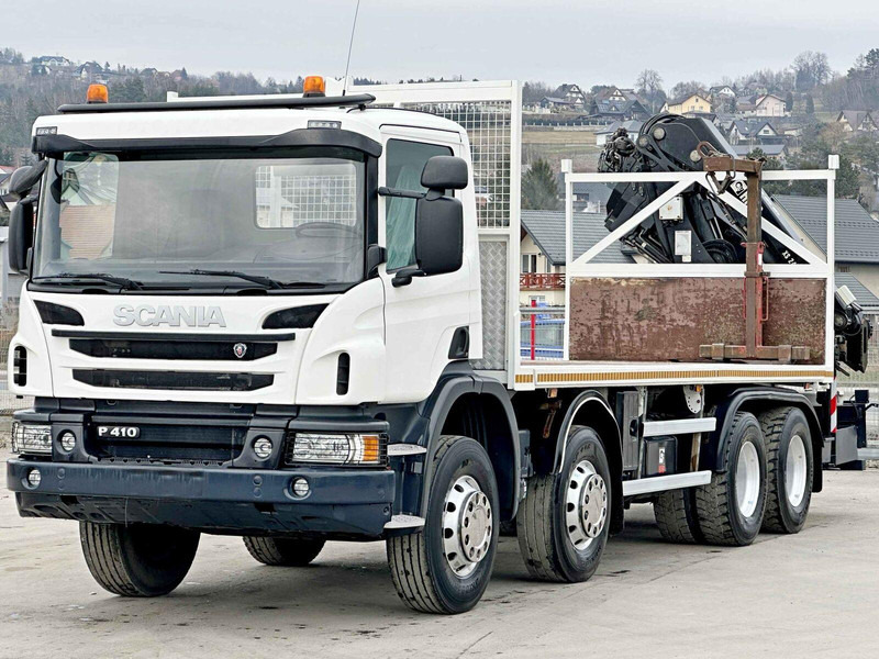 Scania P 410*PLATFORM 7,00m*HIAB 244 E-5 HIPRO+FUNK/8x4 - شاحنات مسطحة, شاحنة كرين: صورة 4 Scania P 410*PLATFORM 7,00m*HIAB 244 E-5 HIPRO+FUNK/8x4 - شاحنات مسطحة, شاحنة كرين: صورة 4