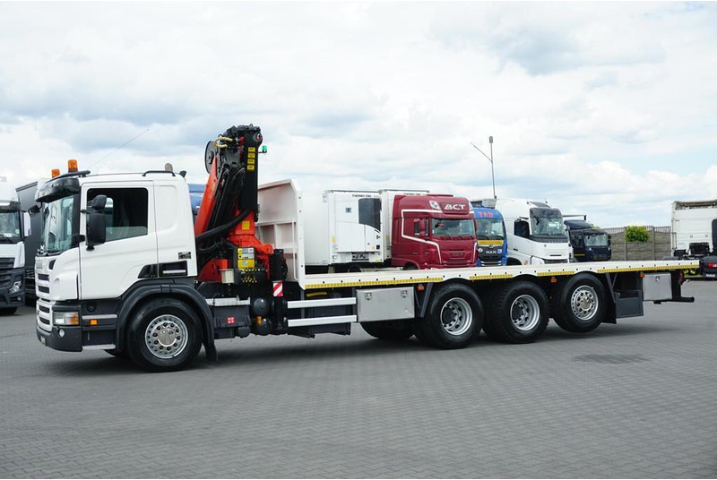Scania P 420 / 8 X 4 / TRIDEM / SKRZYNIOWY + HDS / PALFINGER PK 26002 / - شاحنات مسطحة, شاحنة كرين: صورة 5 Scania P 420 / 8 X 4 / TRIDEM / SKRZYNIOWY + HDS / PALFINGER PK 26002 / - شاحنات مسطحة, شاحنة كرين: صورة 5