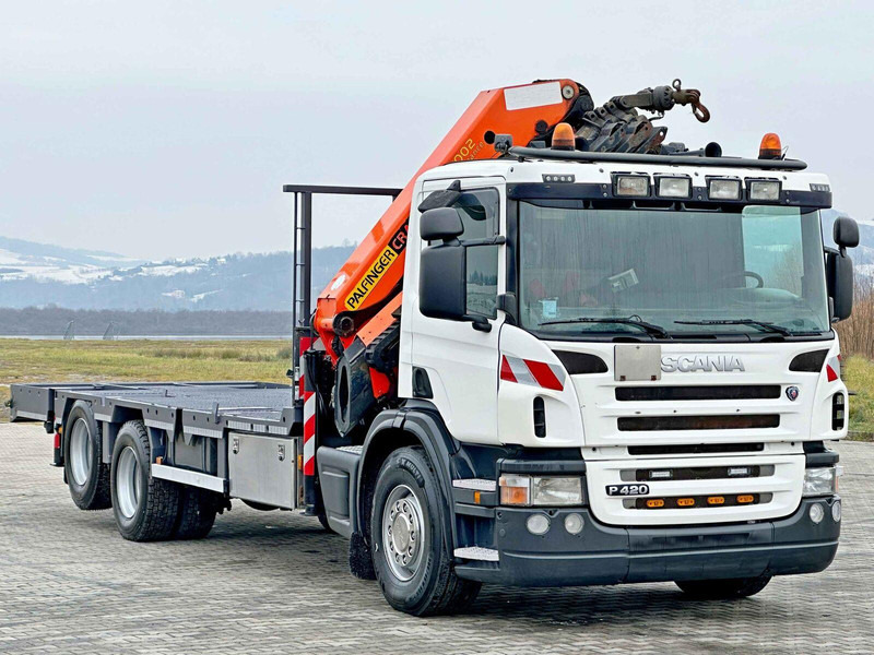 Scania P 420* PLATFORM 6,80m * PK 29002+FUNK * TOP - شاحنات مسطحة, شاحنة كرين: صورة 4 Scania P 420* PLATFORM 6,80m * PK 29002+FUNK * TOP - شاحنات مسطحة, شاحنة كرين: صورة 4