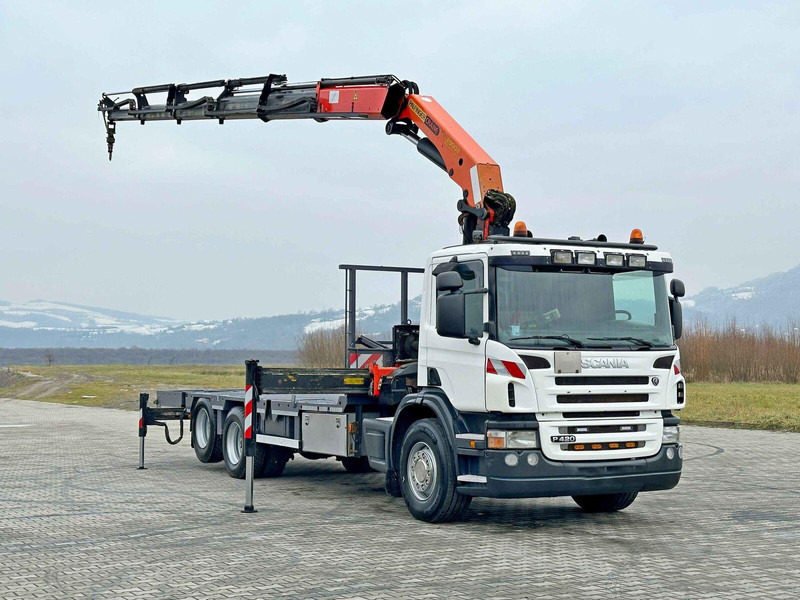 Scania P 420* PLATFORM 6,80m * PK 29002+FUNK * TOP - شاحنات مسطحة, شاحنة كرين: صورة 2 Scania P 420* PLATFORM 6,80m * PK 29002+FUNK * TOP - شاحنات مسطحة, شاحنة كرين: صورة 2