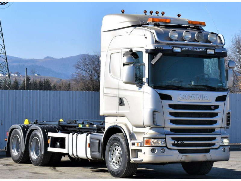 Scania R 480 Abrollkipper * 6x4 * Top Zustand ! - شاحنة ذات خطاف: صورة 3 Scania R 480 Abrollkipper * 6x4 * Top Zustand ! - شاحنة ذات خطاف: صورة 3