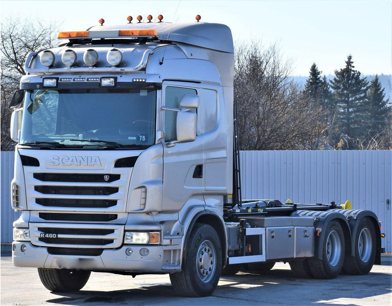 Scania R 480 Abrollkipper * 6x4 * Top Zustand ! - شاحنة ذات خطاف: صورة 4 Scania R 480 Abrollkipper * 6x4 * Top Zustand ! - شاحنة ذات خطاف: صورة 4