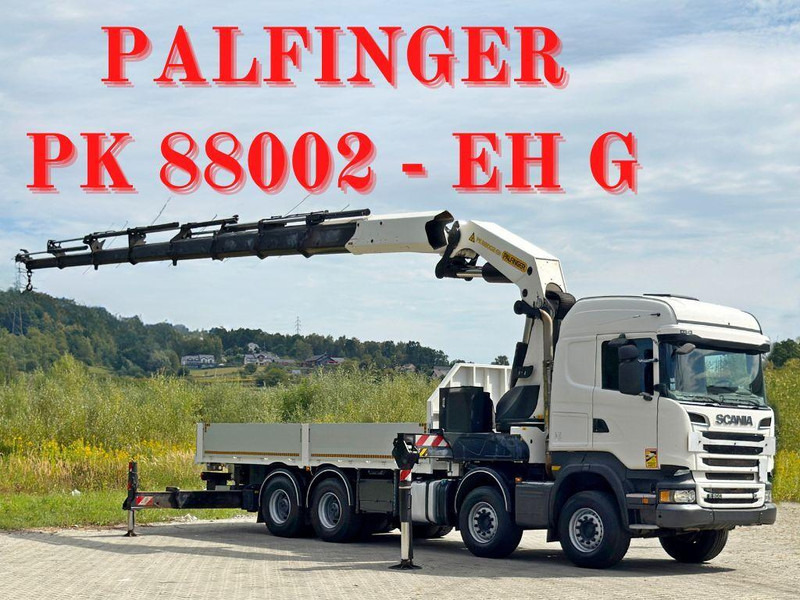 Scania R 500 * PK 88002 - EH G + FUNK * 8x4 *TOPZUSTAND - شاحنات مسطحة, شاحنة كرين: صورة 1 Scania R 500 * PK 88002 - EH G + FUNK * 8x4 *TOPZUSTAND - شاحنات مسطحة, شاحنة كرين: صورة 1